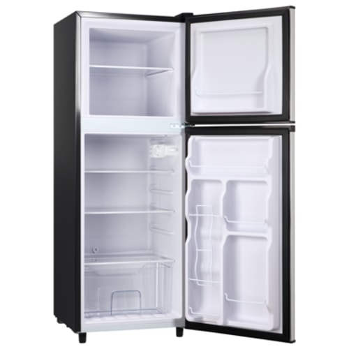 2 Door Mini Fridge with Freezer,4.5 Cu.ft.,5 Adjustable Thermostat & 4 Removable Glass Shelves