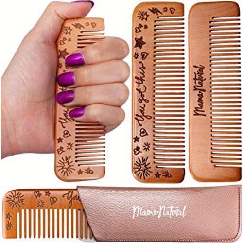 Mama Natural Birthing Comb For Labor Pain | Wooden Comb For Women - Labor Comb For Labor And Delivery Essentials | Wood Comb For Pregnancy Contraction, Labor Pain Relief & Labor Gifts For Women