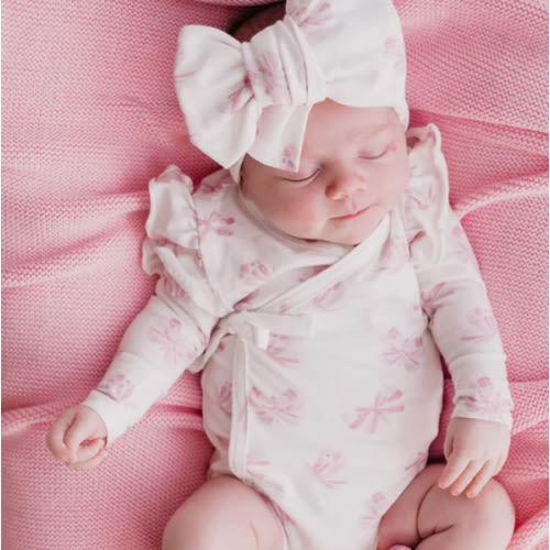 Kimono Onesie | Pink Butterflies – Little and Fern
