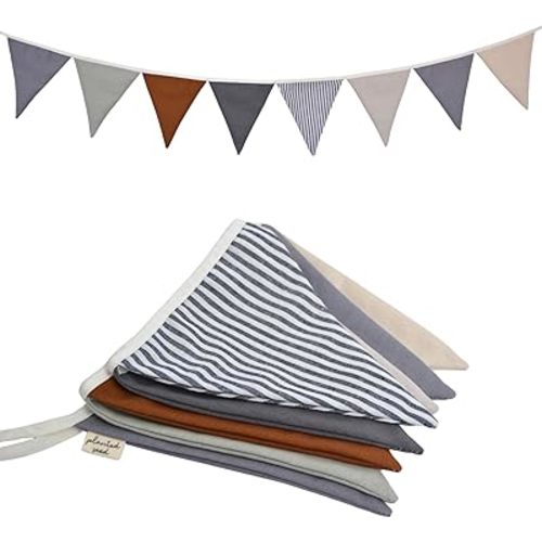 Pennant Banner & Nursery Bunting, Multicolor Baby Garland, Hanging Flag Decor, Children's Room, Playroom, Baby Shower Banner, Tent Decorations & Room Decor 6.5 Feet