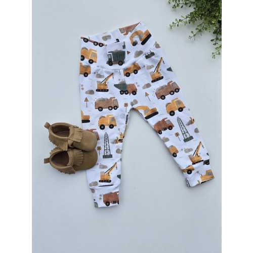 Construction Leggings, Leggings, boy leggings,baby leggings, Toddler leggings, construction,cement truck,crane,dump truck