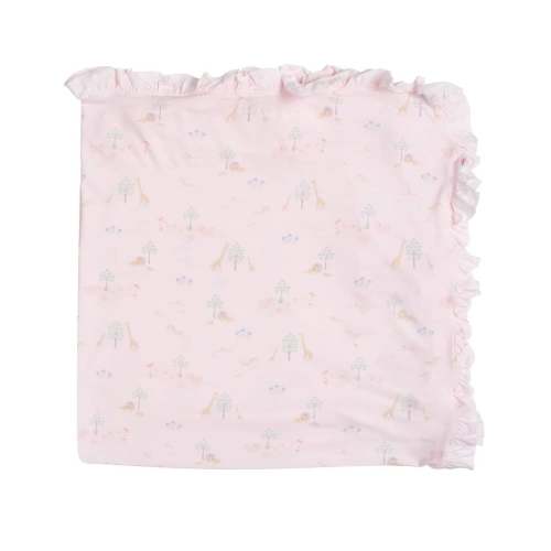Pink Serene Safari Baby Blanket