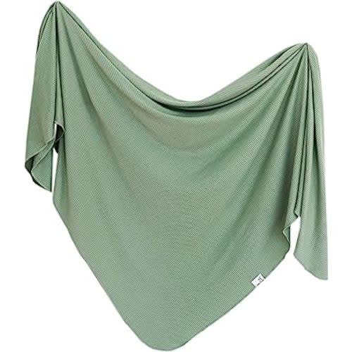 Copper Pearl Baby Swaddle Blanket - Wearable Premium Knit Baby Blanket, Large Soft Stretchy Receiving Blankets for Baby Boy and Girl, Swaddles for Newborn, Infant, and Toddler (Clover)