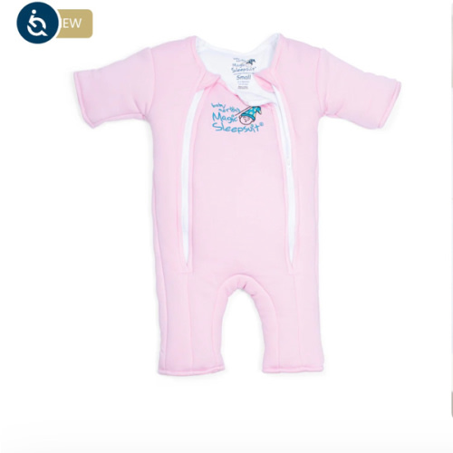 Pink Baby Merlin’s Magic Sleepsuit – Cozy 100% Cotton Baby Sleepwear