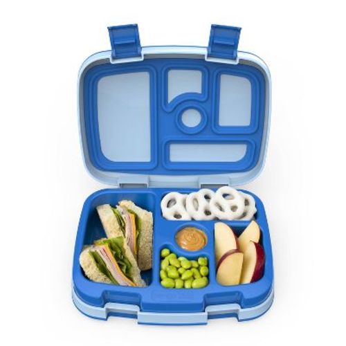 Bentgo Kids' Brights Leakproof, 5 Compartment Bento-Style Kids' Lunch Box - Blue