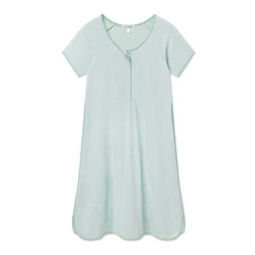Pima Maternity Nightgown in English Rose Stripe