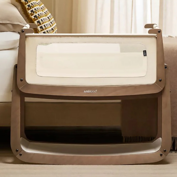 SnuzPod5 Bedside Bassinet Walnut