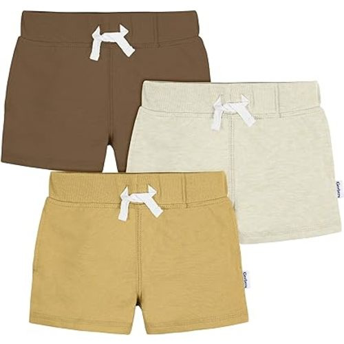 Gerber Baby Boys' Toddler 3-Pack Pull-On Knit Shorts