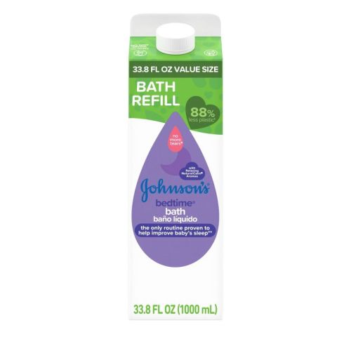 Johnson's Bedtime Baby Bath Wash with Soothing Natural Calm Aromas, Hypoallergenic - Refill Carton - 33.8 fl oz