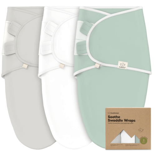 KeaBabies 3-Pack Organic Baby Swaddles for Newborns, Infant (Sage, 0-3M)