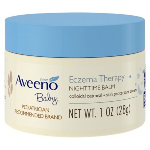 Aveeno Baby Eczema Therapy Nighttime Balm with Natural Oatmeal - 1oz