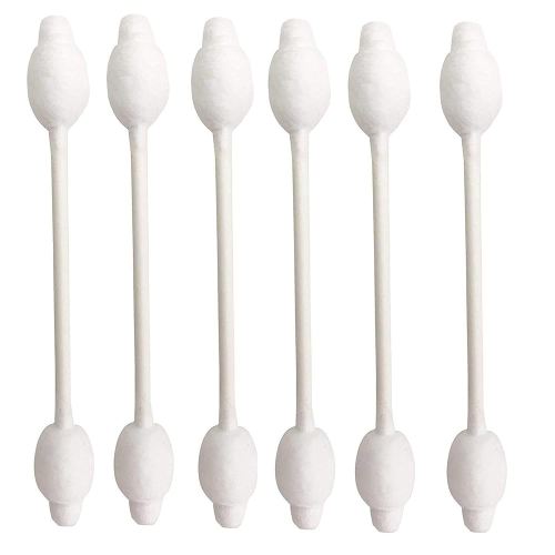 Baby Cotton Swabs, Organic Chlorine-Free Safety Swabs for Kids or Newborn Babies, 100% Biodegradable Gentle Baby Qtips, Cruelty-Free & Hypoallergenic Children Cotton Buds (4 packs of 55 ct. Total 220)