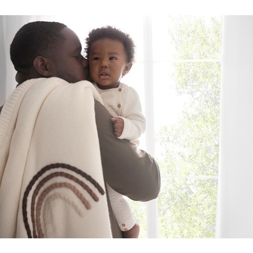 NAACP Give Back Tonal Rainbow Baby Blanket