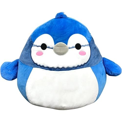 Squishmallow Official Kellytoy Babs The Blue Jay Bird Soft Squishy Stuffed Toy Plush Animal (8 Inch)