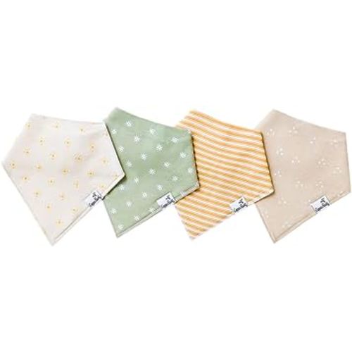 Copper Pearl Baby Bandana Bibs - 4 Pack Soft Cotton Baby Bibs for Drooling and Teething, Absorbent Drool Bibs for Baby Girl and Boy, Adjustable to Fit Newborns to Toddlers, Tons of Styles (Santa Fe)