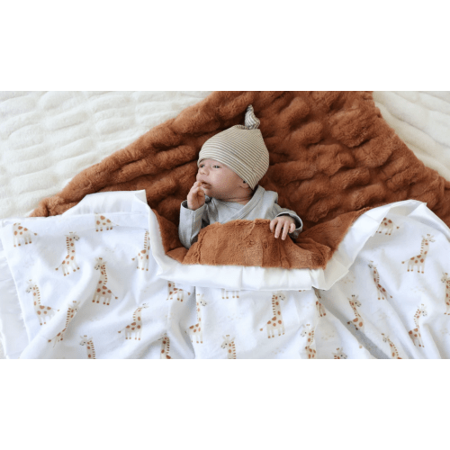 Little Giraffe Plush Blanket | Minky Couture