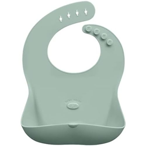 Abiie Ruby Wrapp Silicone Bibs for Babies with Front Pocket - Waterproof Bib - Stain Resistant - Silicone Toddler Bibs