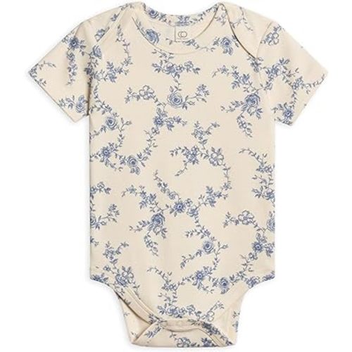 Colored Organics Unisex Newborn Organic Cotton Bodysuit - Short Sleeve Infant One Piece - Baby Boy and Girl Clothing