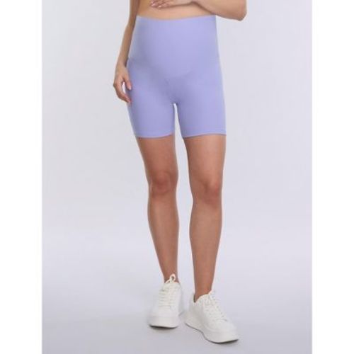 Women's Over The Belly 6 1/2" Maternity Biker Short - Black - Size: Medium - Motherhood Maternity