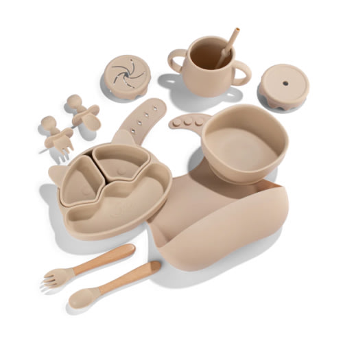 Silicone Baby Feeding Set 11pc Bundle | Chino – Zoesage