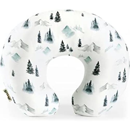 GRSSDER Nursing Pillow Cover Stretchy Minky Removable Nursing Covers for Breastfeeding Pillows, Ultra Soft Comfortable Slipcover for Baby Boys, Wild Forest Pattern