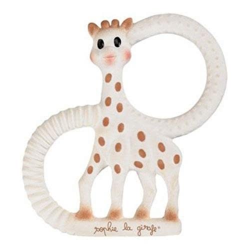 vulli products - sophie the giraffe teething ring - gift boxed! - 100% natural rubber
