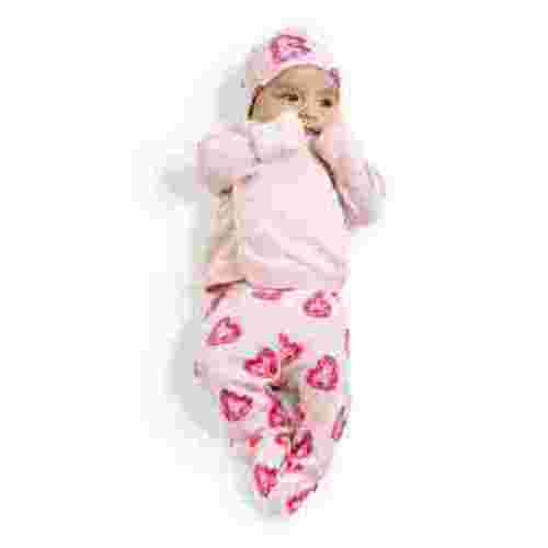 Paris Hilton x Monica + Andy Organic Cotton Baby 4 Piece Cuddle Box Gift Set, Sizes Preemie-0-3 Months