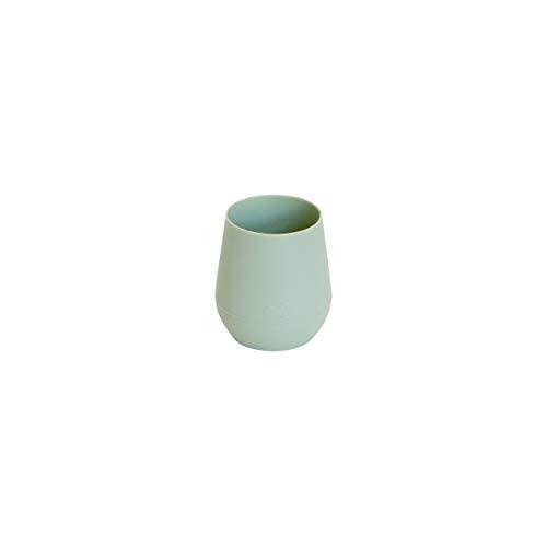 ez pz Tiny Cup (Sage) - 100% Silicone Training Cup for Infants - Designed by a Pediatric Feeding Specialist - 4 months+ - Baby-led Weaning Gear & Baby Gift