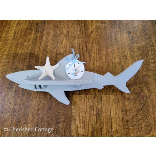 Shark Shelf, Decorative Shark Shelf, Shark Decor, Shark Lover Gift