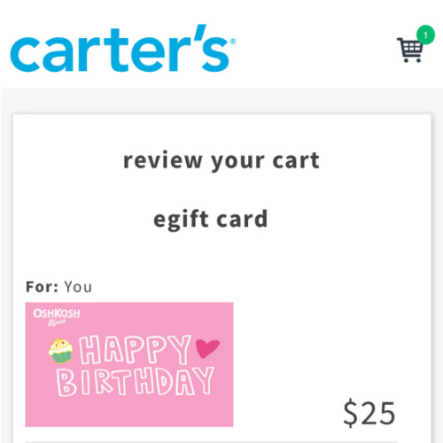 Carter's Gift Card | Carter's