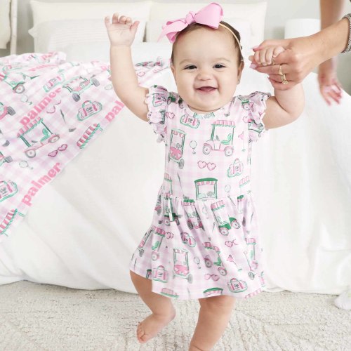 Sleeveless Twirl Bodysuit | Birdie Babes Pink