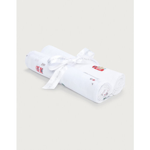 Organic Cotton Sightseeing London Muslins – Set of 2 | View All Baby | The White Company US