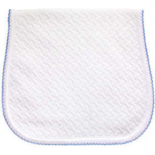 Basket Weave Baby Burp Cloth,Blue - Nellapima | Maisonette