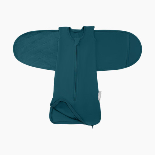 Owlet Dream Sleeper with Swaddle - Deep Sea Green, 0-3 M