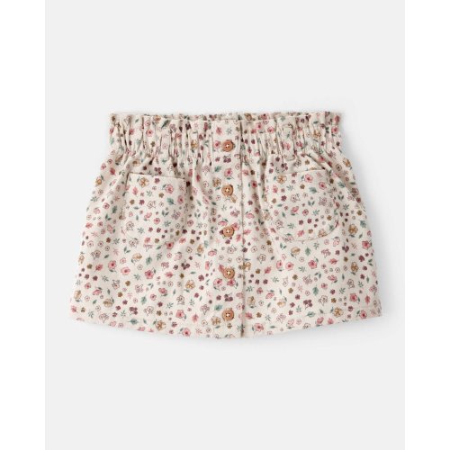 Toddler Girl Floral Print Cotton Skirt - White - Carter's | Carter's
