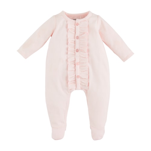 Pink Ruffle Baby Sleeper