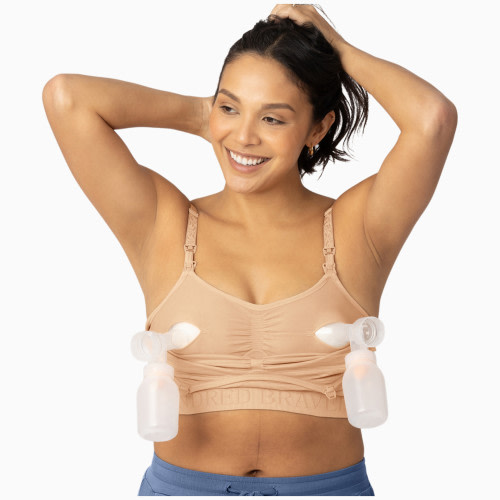 Kindred Bravely Sublime Hands Free Pumping Bra - Beige, 2 X Busty