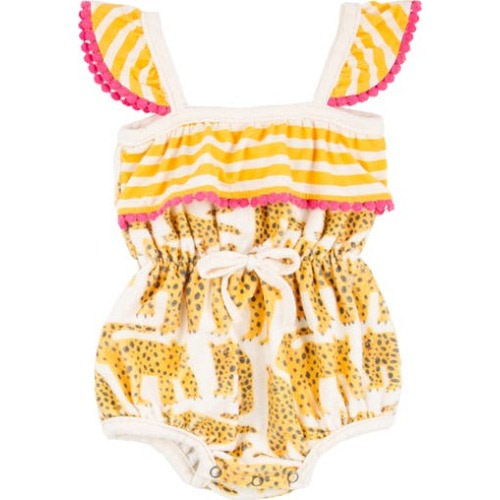 Willa Cotton Gauze Bubble Romper, 3M