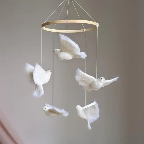 Needle Felted Baby Mobile