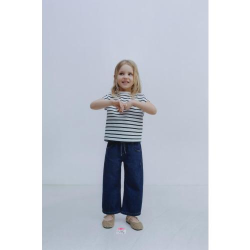WIDE LEG DENIM PANTS - Indigo | ZARA United States