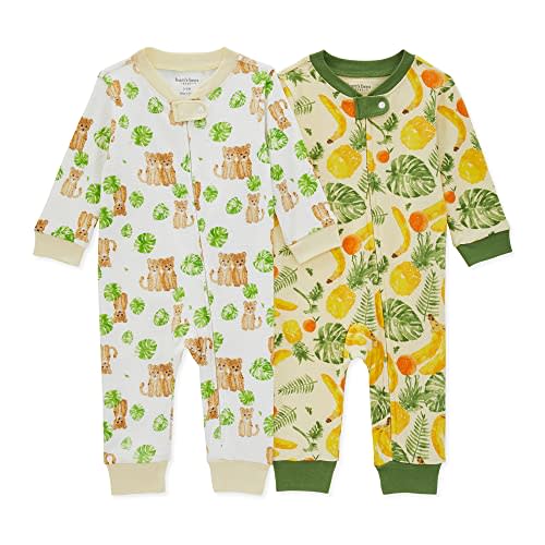 Burt's Bees Baby Baby Boys' Sleep and Play Pajamas, Zipped Jumpsuit
