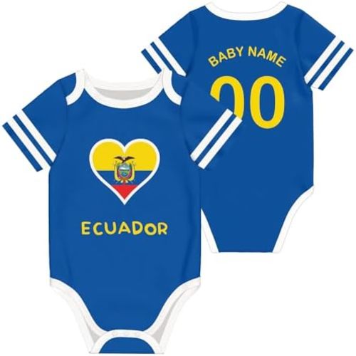 Custom Baby Bodysuit National Team Soccer Jersey Personalized Name Number for Boy Girl Gifts