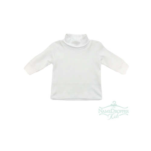 Luigi Interlock Turtleneck Plain #1 White ITS001-01 5007