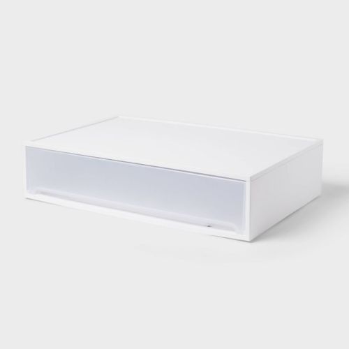 Modern Wide Underbed Drawer White 1pc - Brightroom™