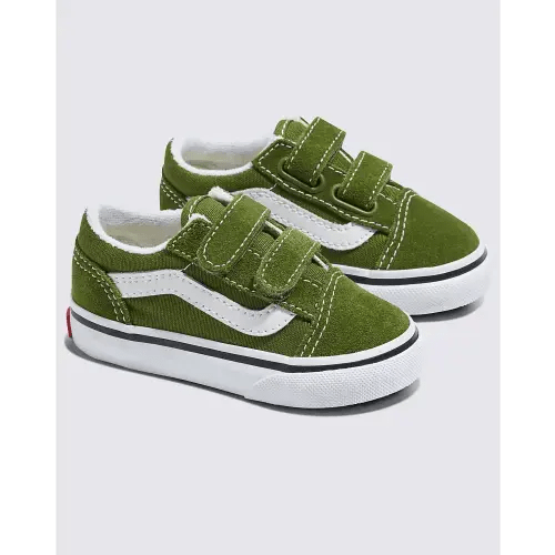Toddler Old Skool V Shoe (color: pesto green; size: 5)