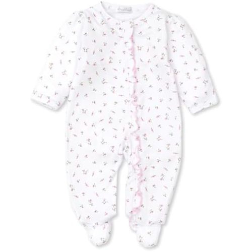 Kissy Kissy Baby Boys and Girls 100% Pima Cotton Garden Roses 2-Way Zip Front Footie Pajamas