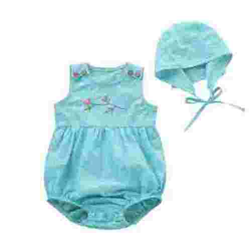 Newborn Baby Girls Clothing Sets Embroidery Romper+Hats Outfits Set For 3-6 Months