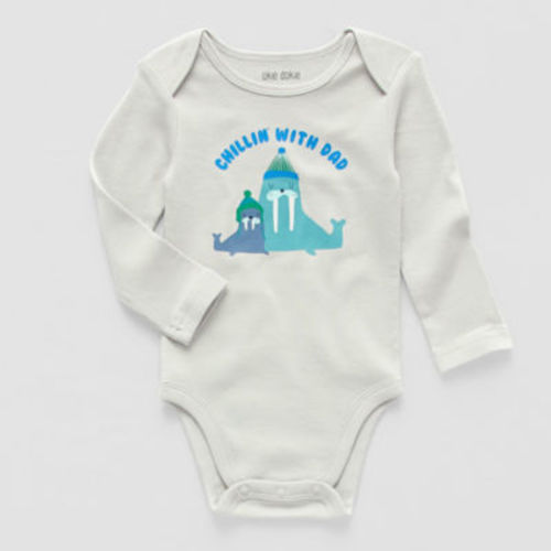Okie Dokie Baby Boys Long Sleeve Bodysuit