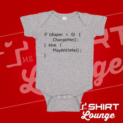 Funny Programmer Baby Bodysuit Infant One Piece For Developer Mommy and Daddy Coder Diaper Logic Baby Shower Gift Idea
