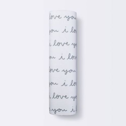 Muslin Swaddle Blanket I love You - Cloud Island™ White